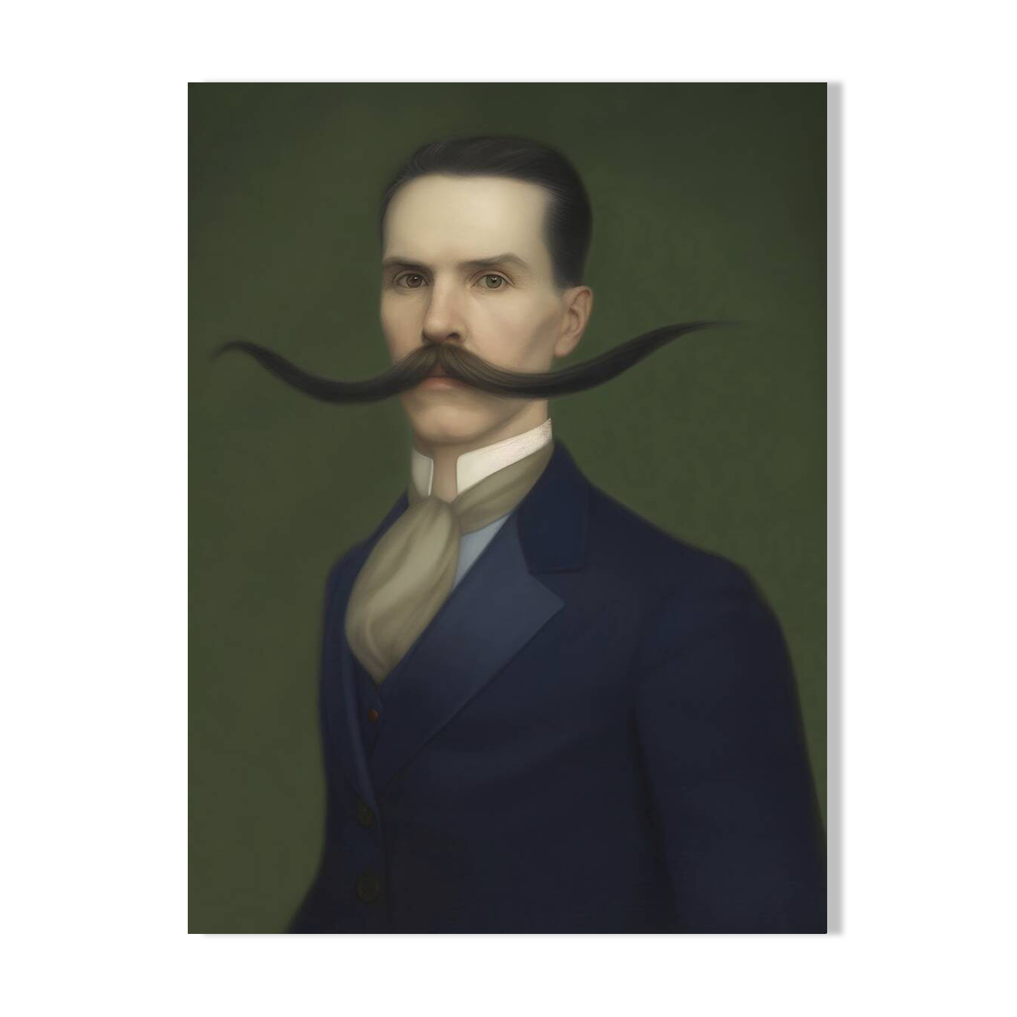 Old portrait - “Les moustachu-es” series