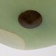 Art Deco pentagonal green glass ceiling light, 1940s, Germany