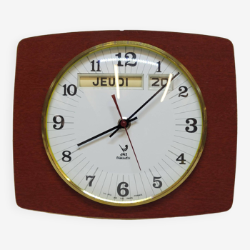 Horloge Murale Vintage Jaz Transistor Avec Jour Et Date Calendrier Formica
