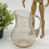 Pichet verre bullé, BIOT, vintage ,