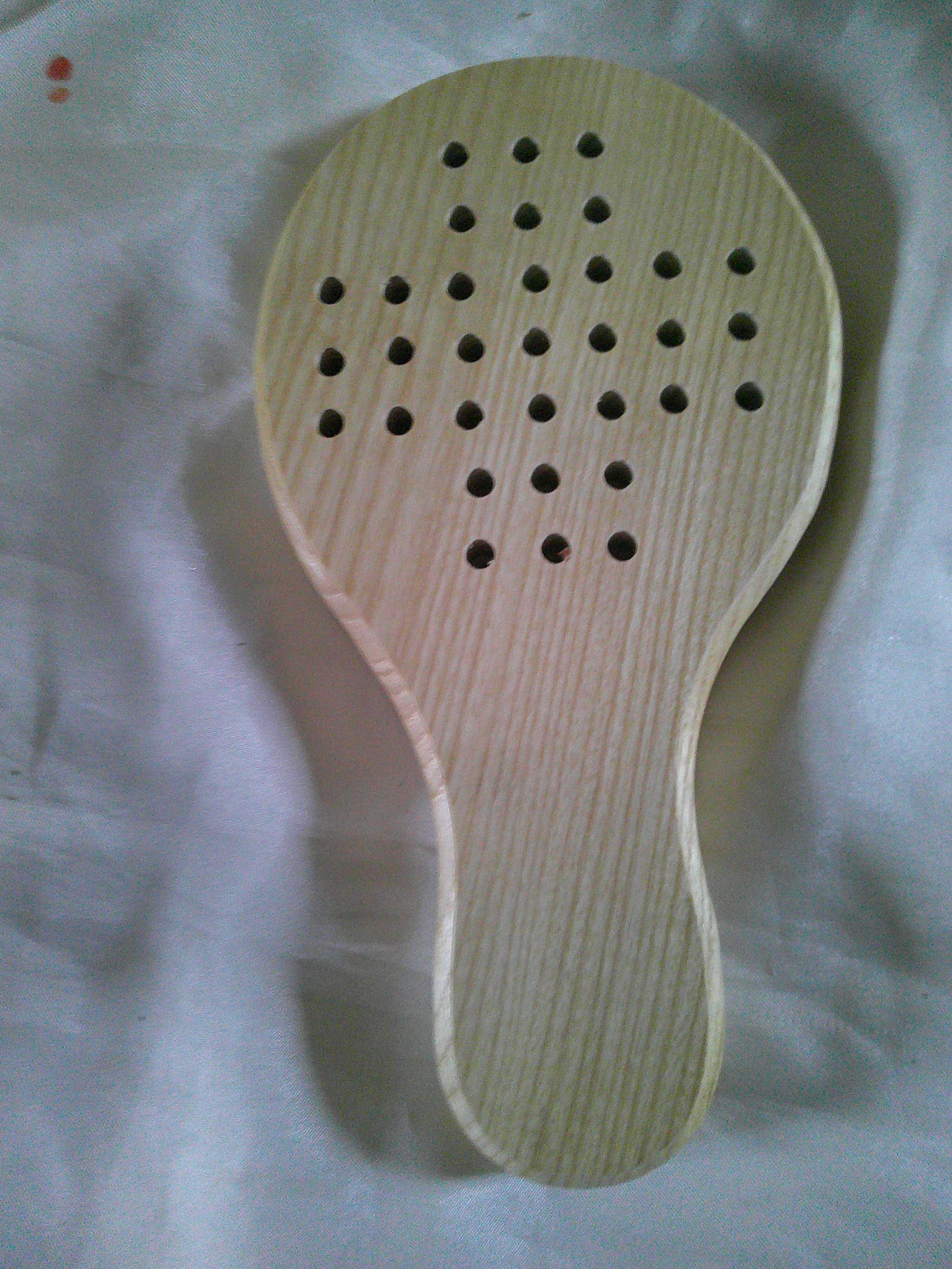 Old wooden travel solitaire