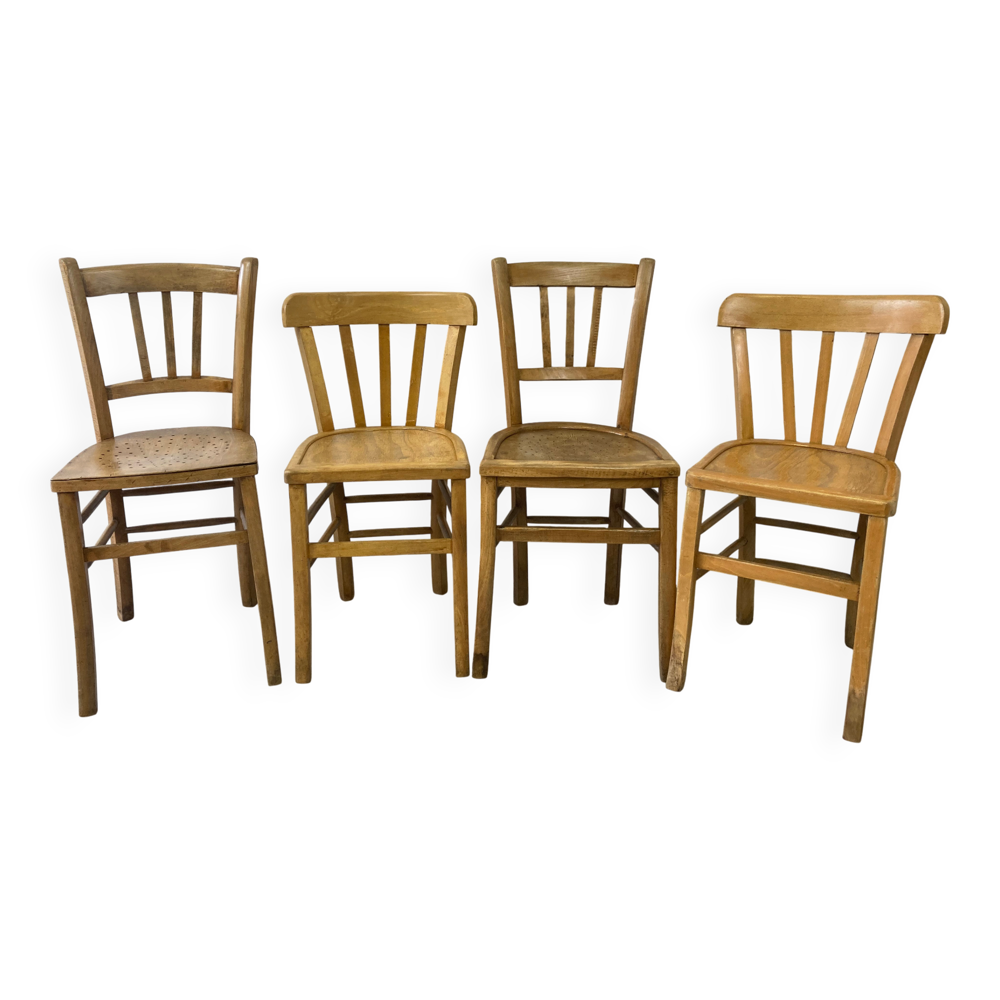 Set of 4 mismatched bistro chairs (Luterna...)
