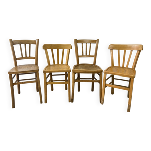 Série de 4 chaises bistrot