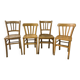 Série de 4 chaises bistrot dépareillées (Luterna...)