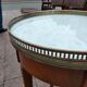 Gueridon side table old marble top vintage xxeme