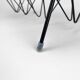 Metal and scoubidou graphic magazine holder 60s