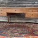 Flat desk double face in natural wood style  Louis XVI XIX eme century