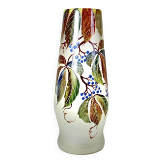 Vase art nouveau vigne vierge LEUNE