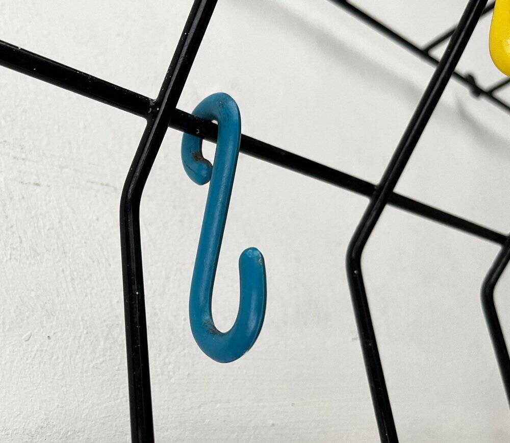 Minimalist German coat rack from the mid-century, 1960s.