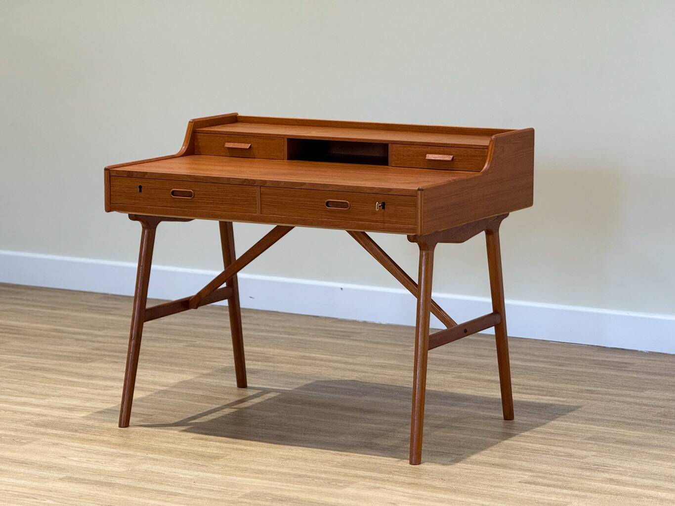 Teak Model 56 Desk by Arne Wahl Iversen, 1960s