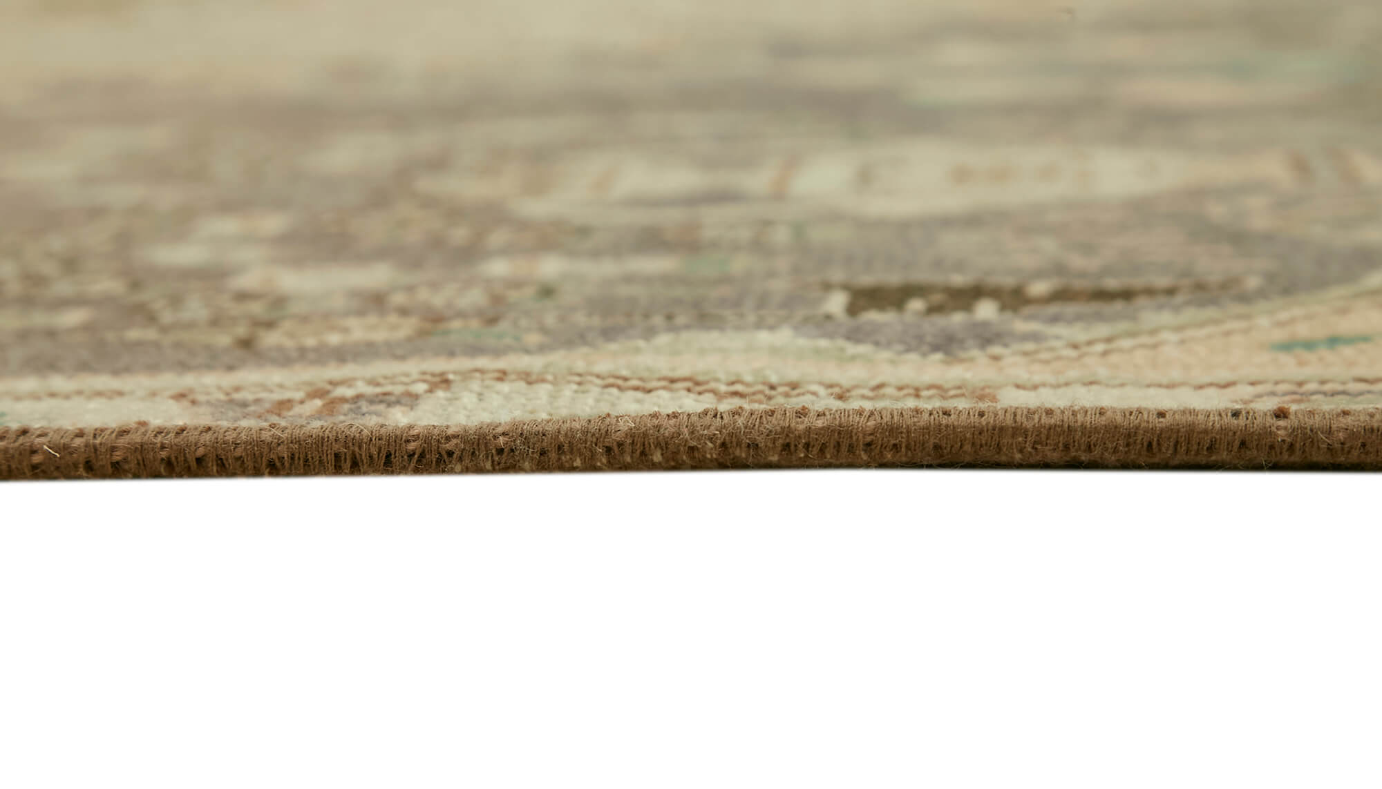 Handmade Vintage Decorative Large Area Beige Rug  236x333cm