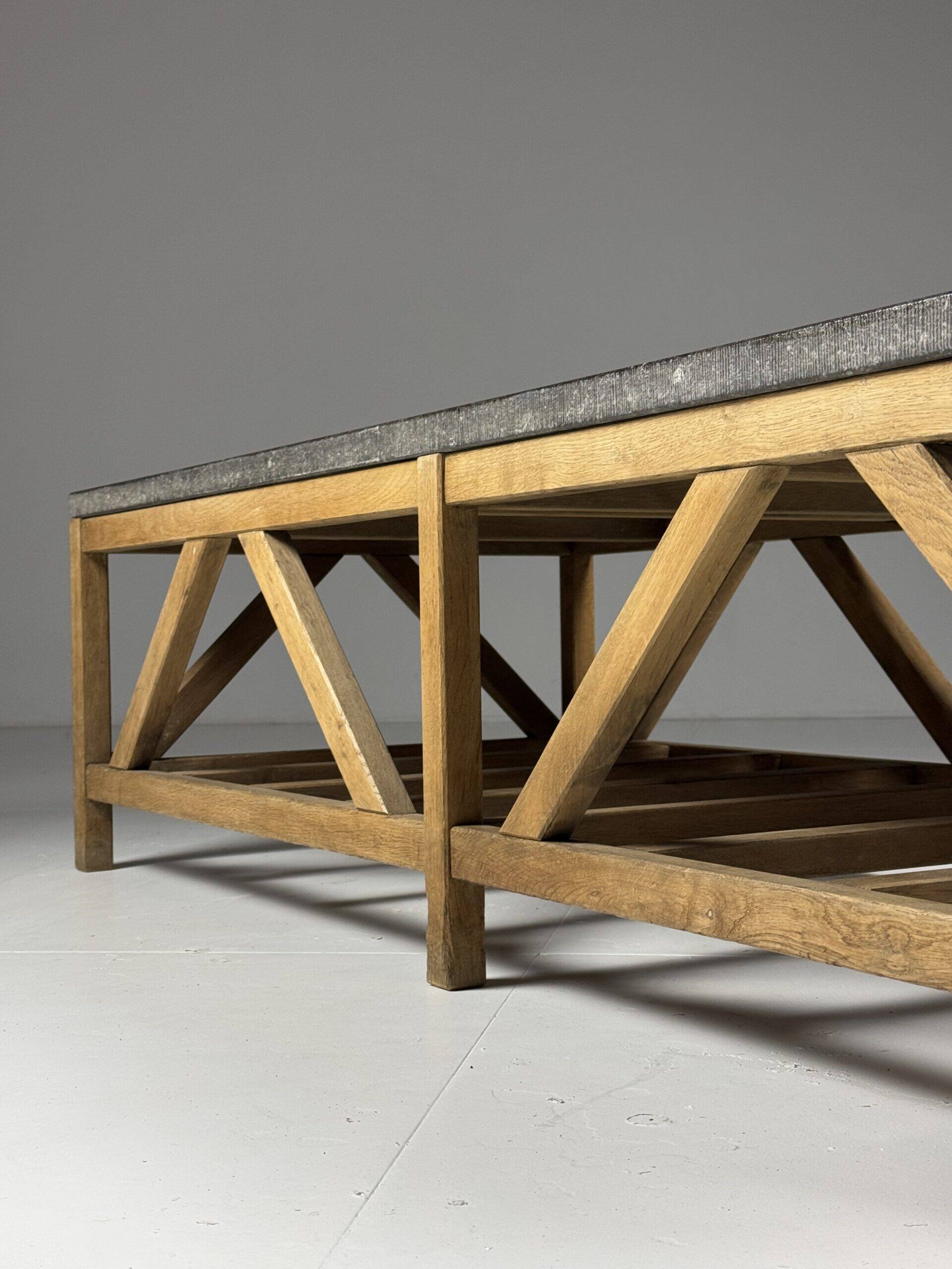 Vintage bluestone coffee table