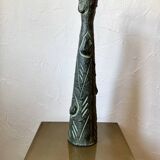 Vase longiligne à décor stylisé brutaliste, dans le goût de Ballesti