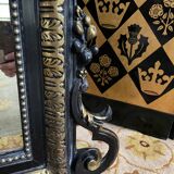 Mirror period Napoleon III blackened wood