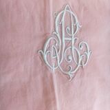 Old pink sheet and its 2 pillowcases