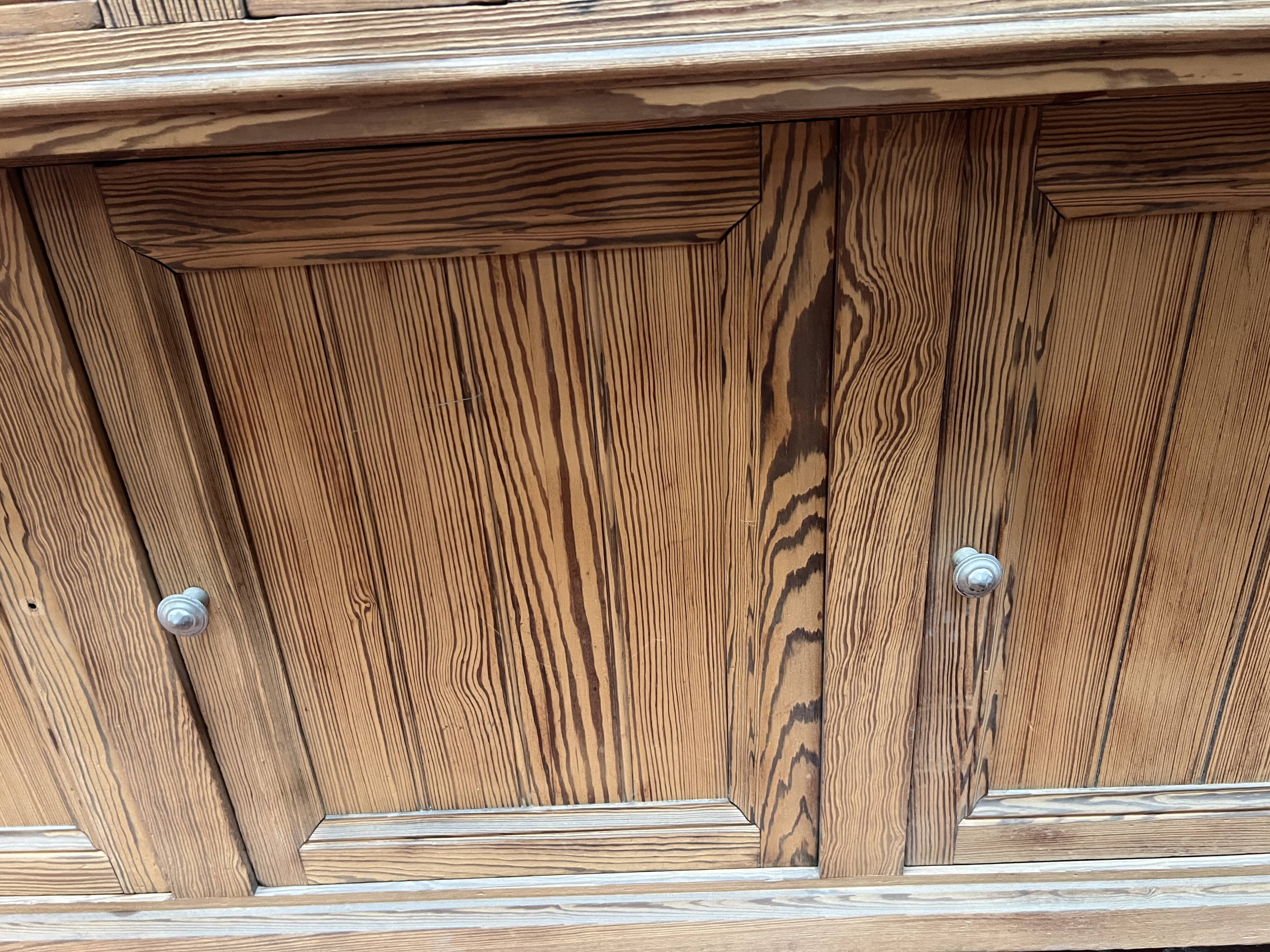 20th century solid fir washbasin unit