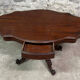 Napoleon III era pedestal table in mahogany around 1850