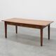 French Provincial Oak 19th century Farmhouse table with drawers, France