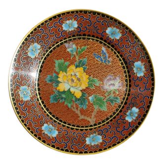 Assiette coupelle en cloisonné diamètre 15 cm