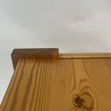 Vintage coffee table pinewood minimalist 1970s