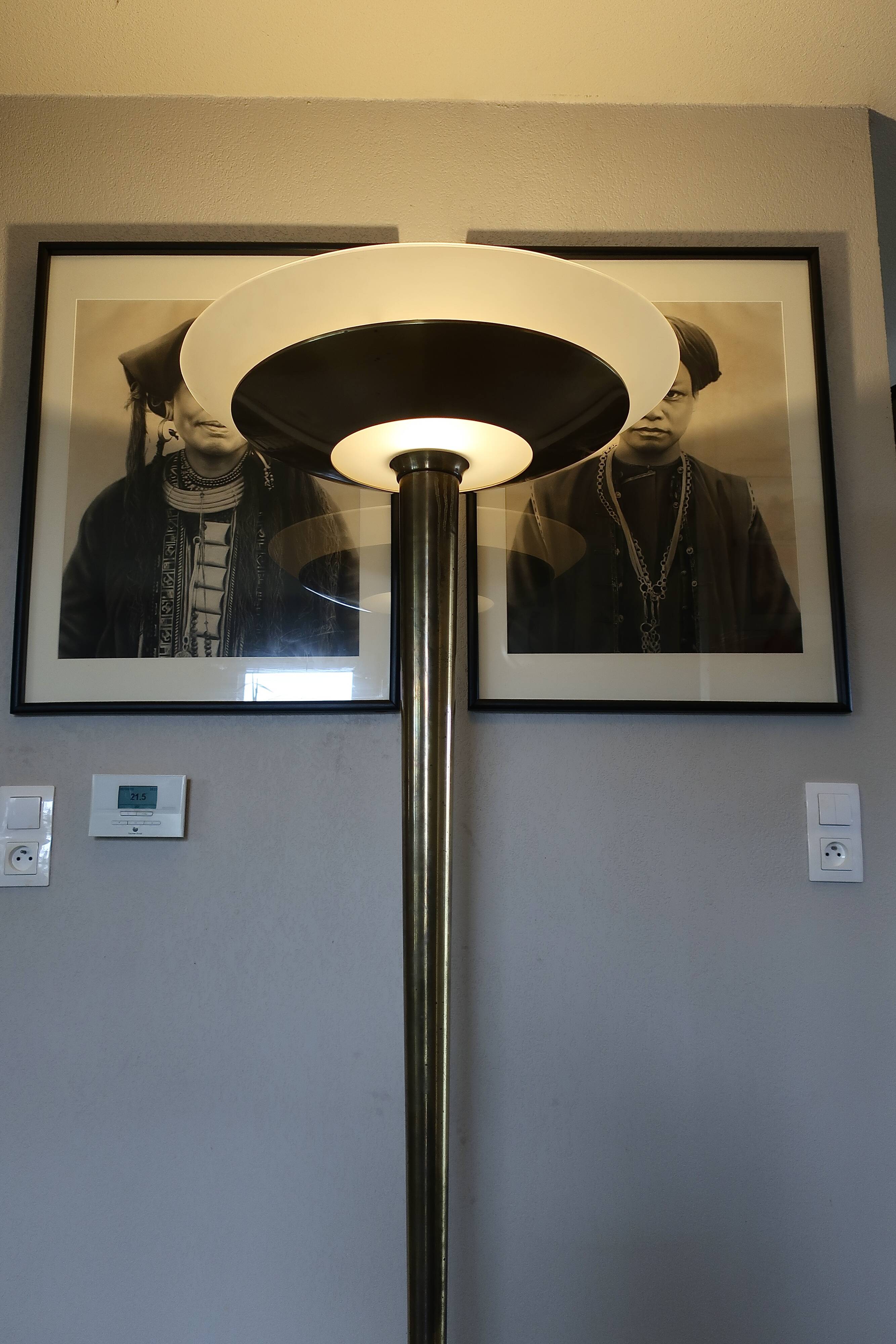 Jean PERZEL 41E floor lamp, rare vintage Art Deco edition.