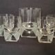4 Rosenthal crystal whisky glasses + ice bucket + 2 shot glasses