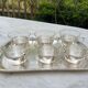 Silver coffee set and glass schott mainz 1970