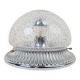 Vintage Ceiling Lamp in Chrome Glass from Hillebrand Lighting, 1960s