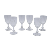 6 Saint Louis crystal water glasses Massenet model