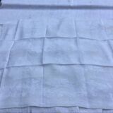 Set of 12 vintage white napkins with lilacs, monogrammed GSS.