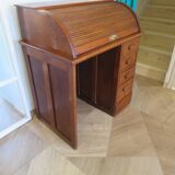 Retro-Desk / counter-American cylinder-mesh oak-1920s/40s