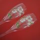 2 champagne flutes Perrier Jouet from the 1980s