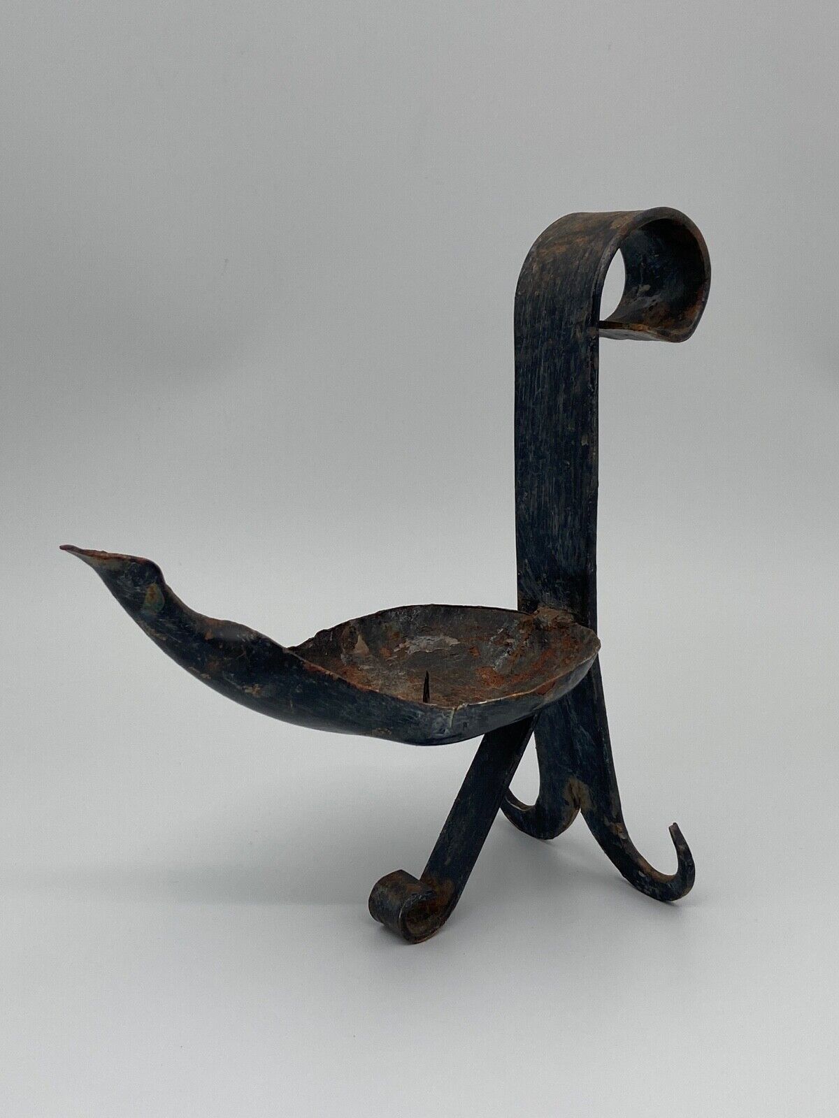 Candlestick brutalist ironwork 1970