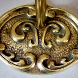 Servant, accessories fireplace, marked chiseled bronze and brass, 5 pieces