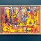 Original Swedish Oil on Panel - 'Komposition' by Daniel Raphaël - Signed - Vintage and Framed - 53 x 38 cm (20.9" x 15")