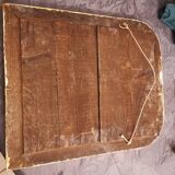 Antique Louis Phillipe mirror gilded with imitation gold copper leaf