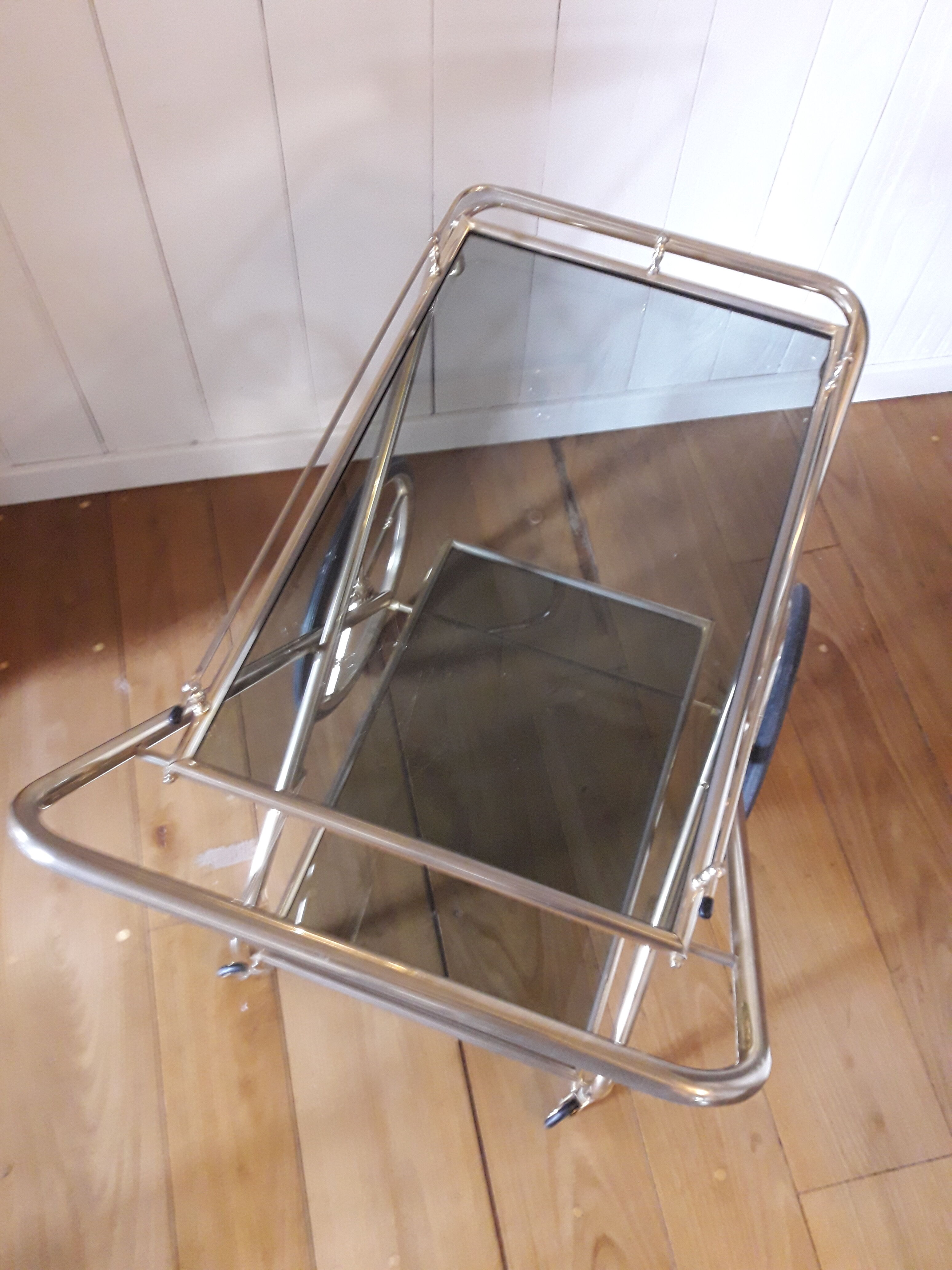 Desserte roulante pliante vintage