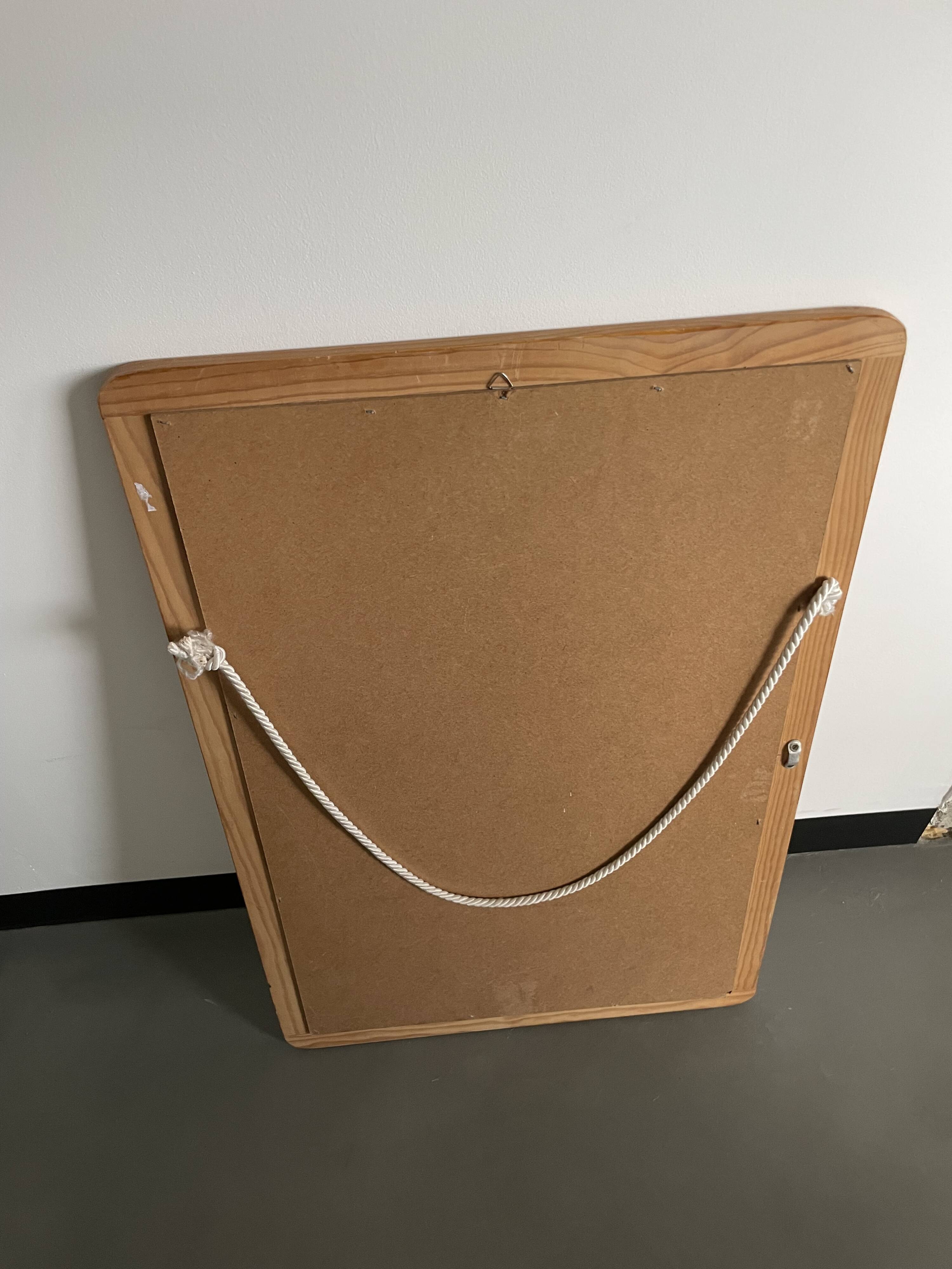 80s Regain pine mirror