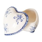 Small box of earthenware in the shape of a Heart, signed LBP limoges