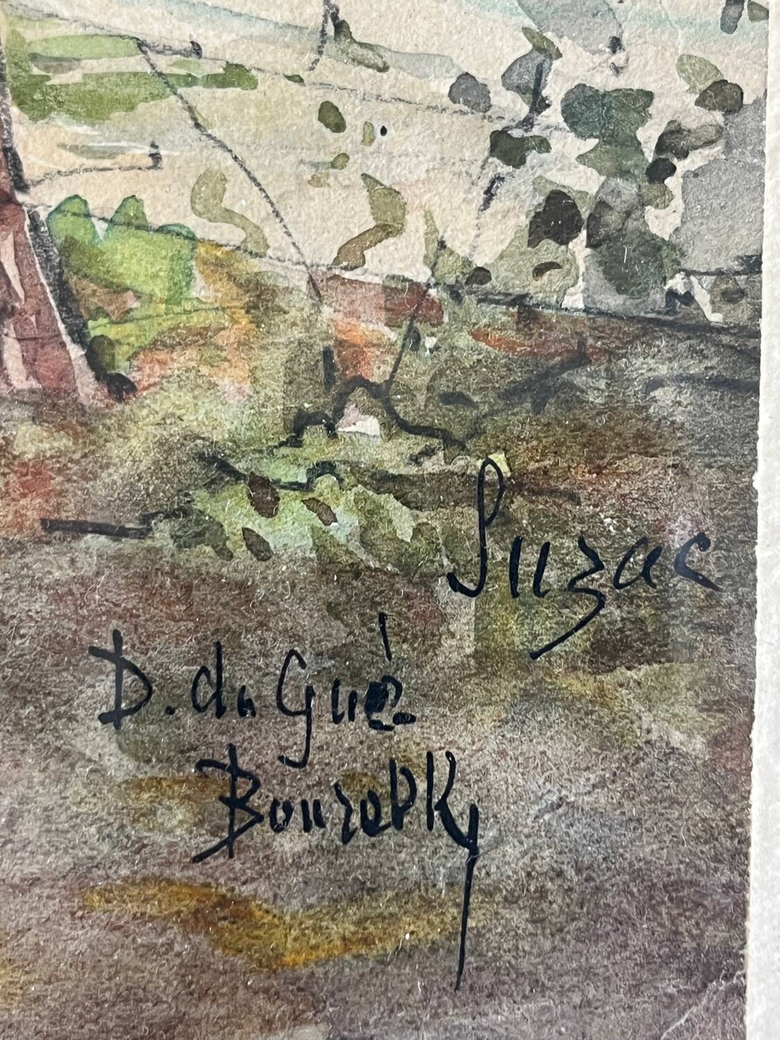 Painting: Watercolor - Seaside landscape