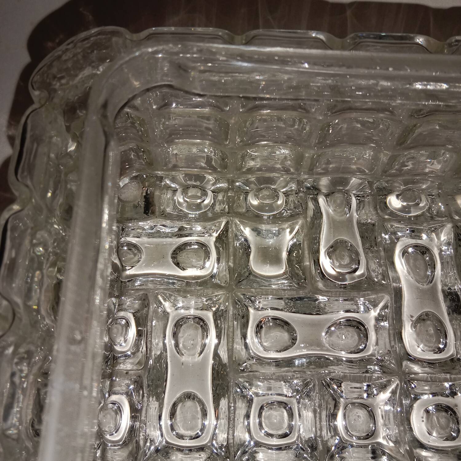 Erco Glass Wall or Ceiling Light 20 cm Vintage 60s/70s