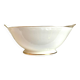 Pillivuyt white and gold porcelain eared salad bowl, "Eva" service
