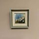 Mid-Century Oil on Panel “Flowers” by G. Sigrand, Vintage & Framed 24 × 24 cm