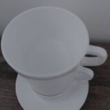 Arcopal - 3 chocolate cups + 3 saucers