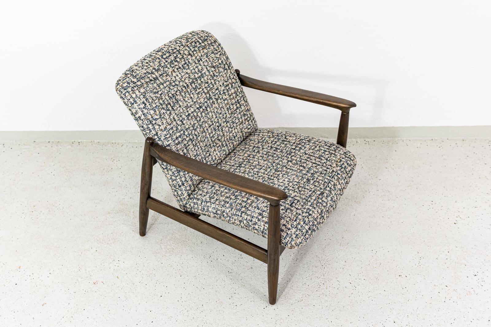 Vintage armchair GFM-64 by Edmund Homa, GFM, Poland, 1960s
