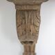 Jean-Charles Moreux. Console in carved oak and marble. 1940s.