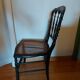 Chaise Napoleon III authentique assise cannage