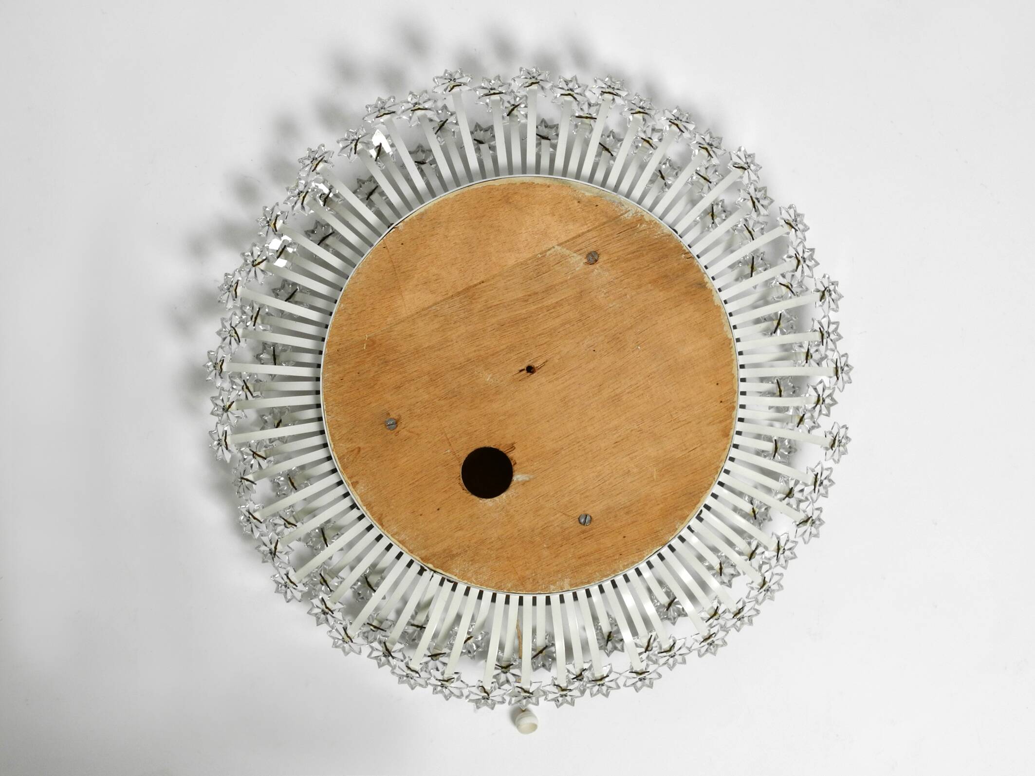 Mid Century Münchner Zier-Form flower mirror illuminated by Schöninger