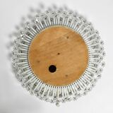 Mid Century Münchner Zier-Form flower mirror illuminated by Schöninger