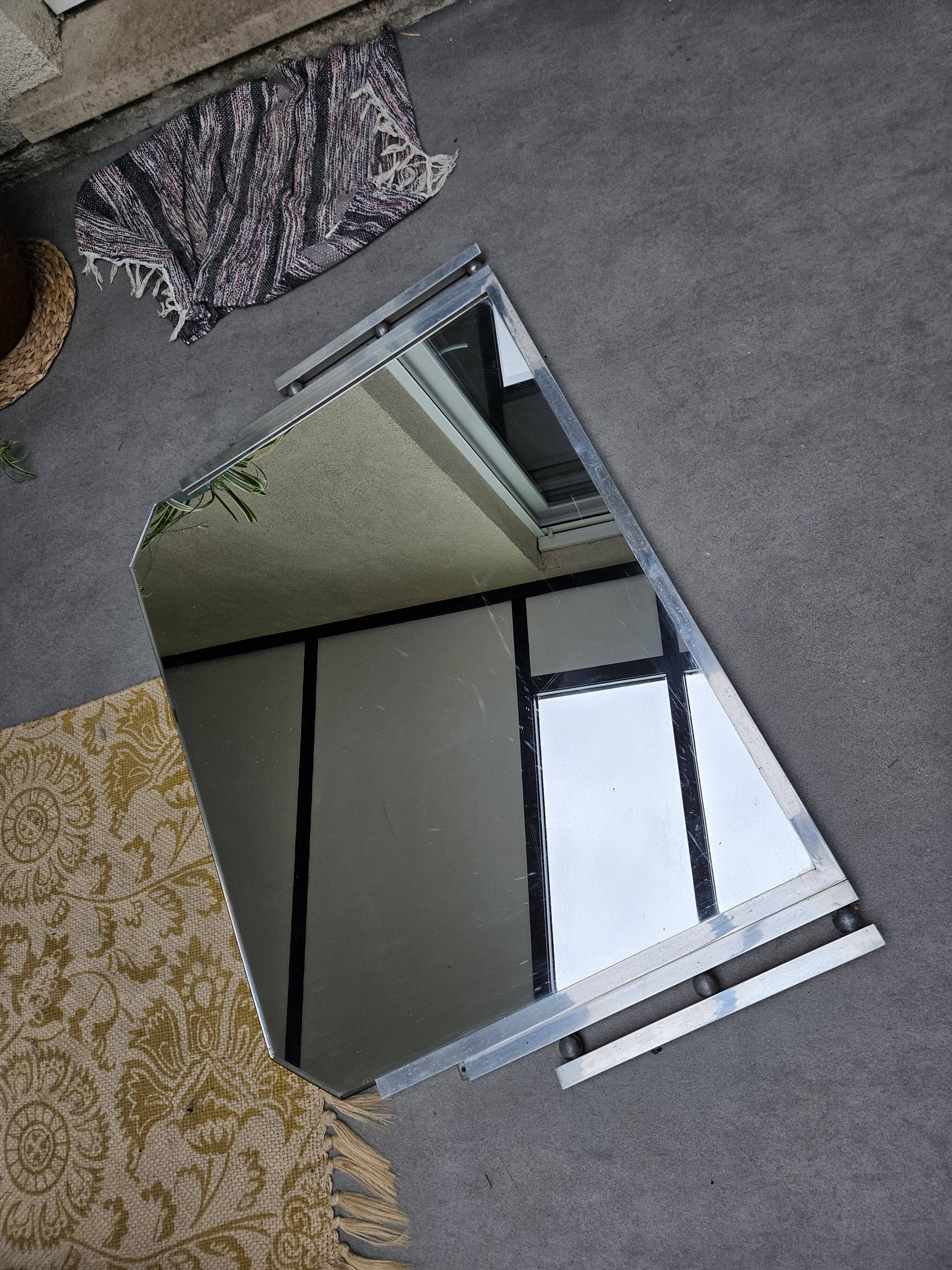 Beveled Art Deco mirror